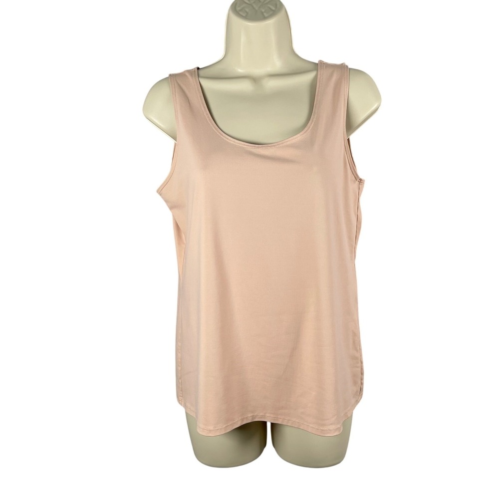 Chicos Tank Top 1 Beige‎ Nude Camisole Career Casual Neutral Minimalist
